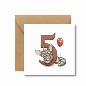 Kartka na piąte urodziny Hi Little