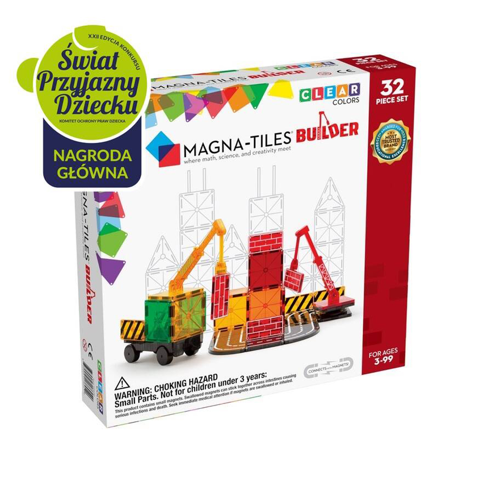 Klocki magnetyczne Builder 32 el. MAGNA-TILES