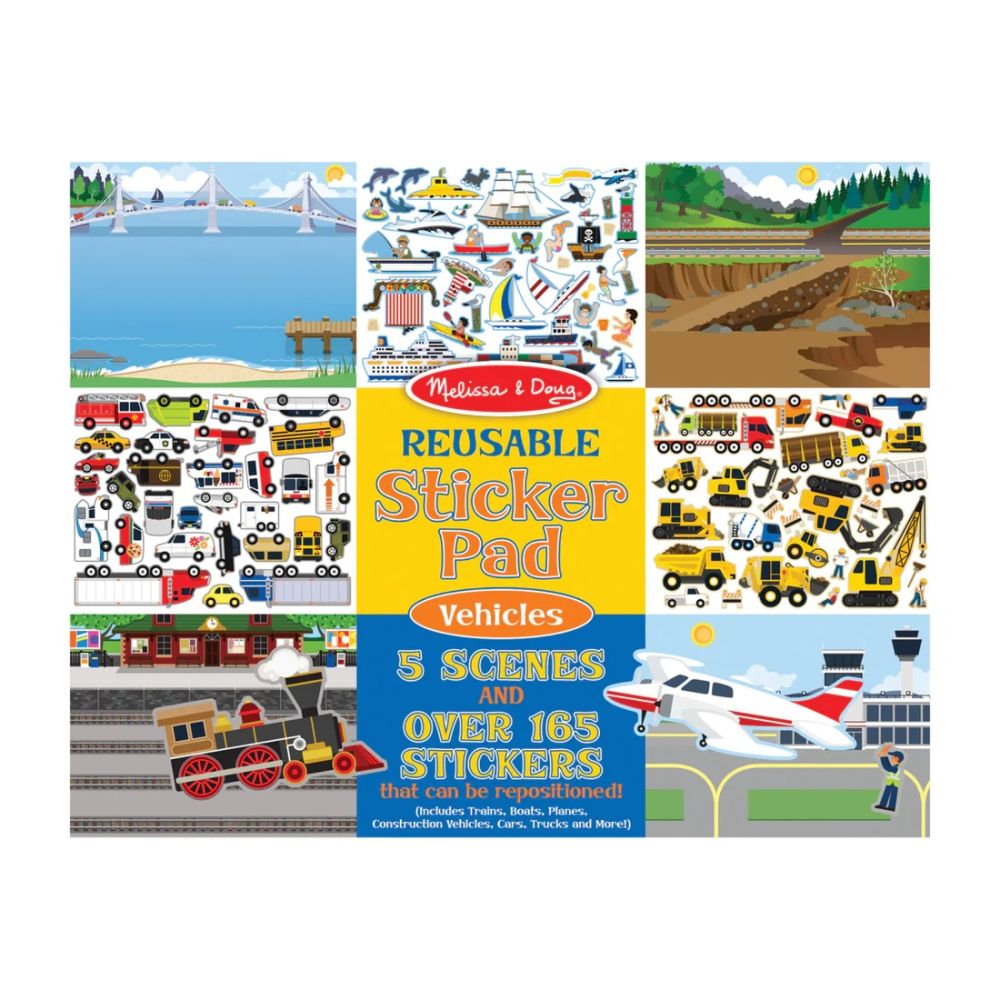 Naklejki wielokrotnego użytku Melissa & Doug pojazdy