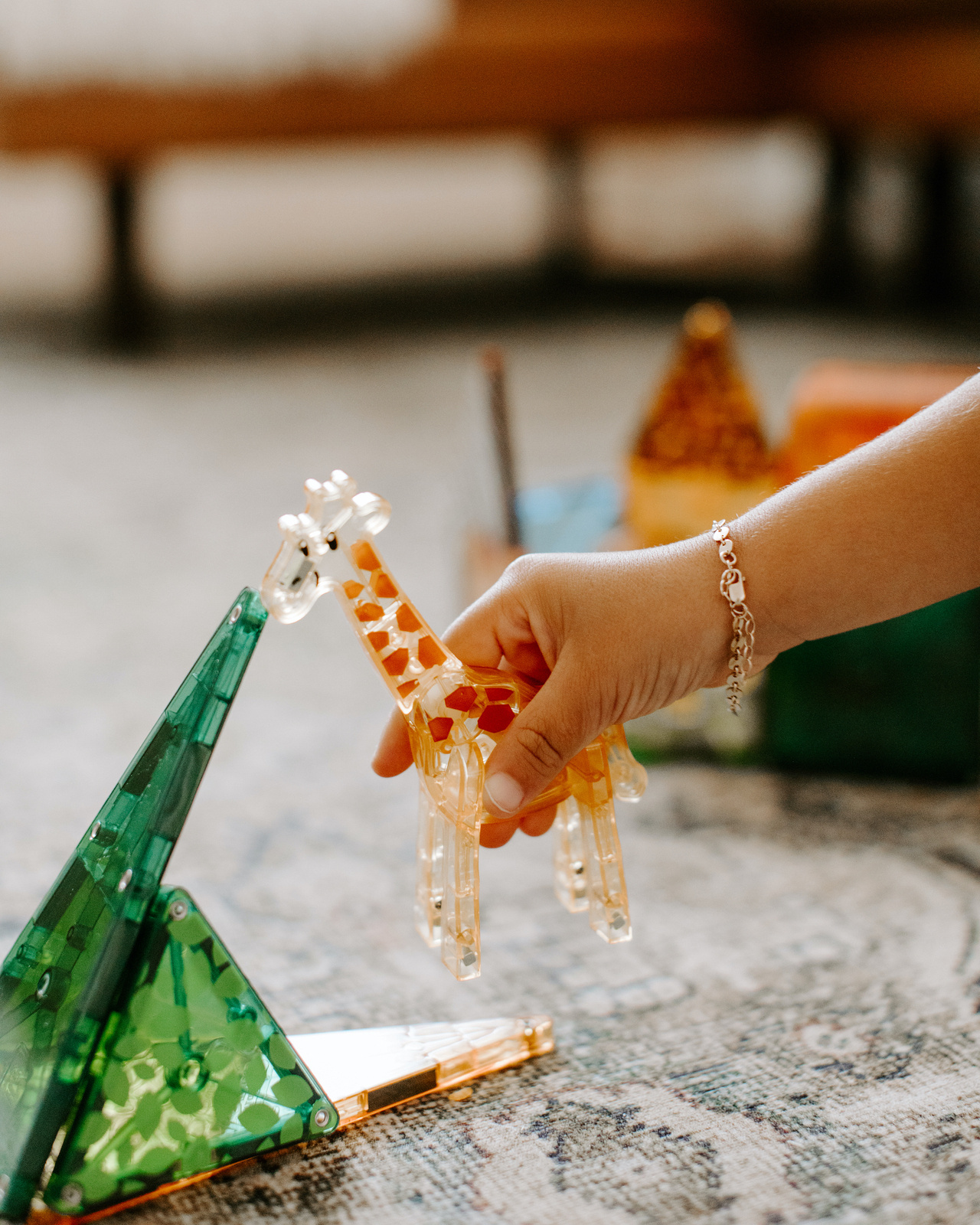 Klocki magnetyczne safari