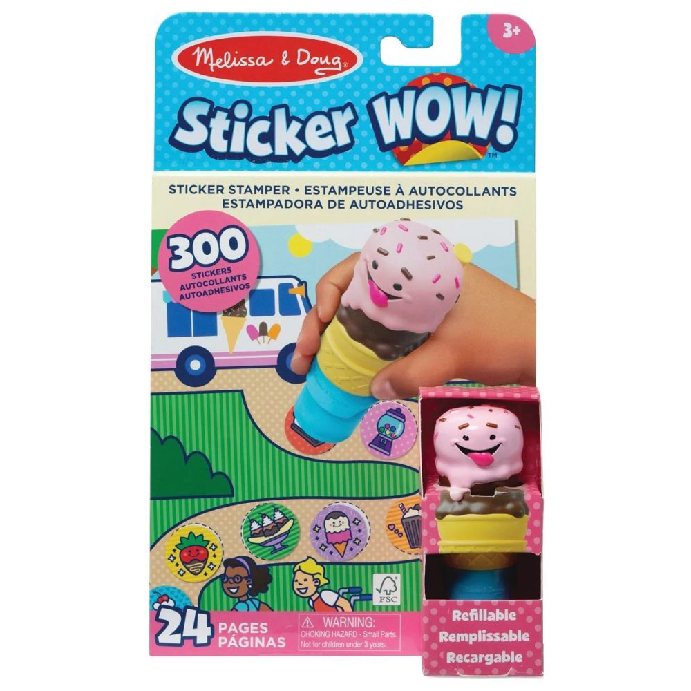 stempel z naklejkami Sticker WOW! Lody Melissa & Doug