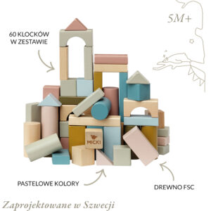 drewniane klocki micki