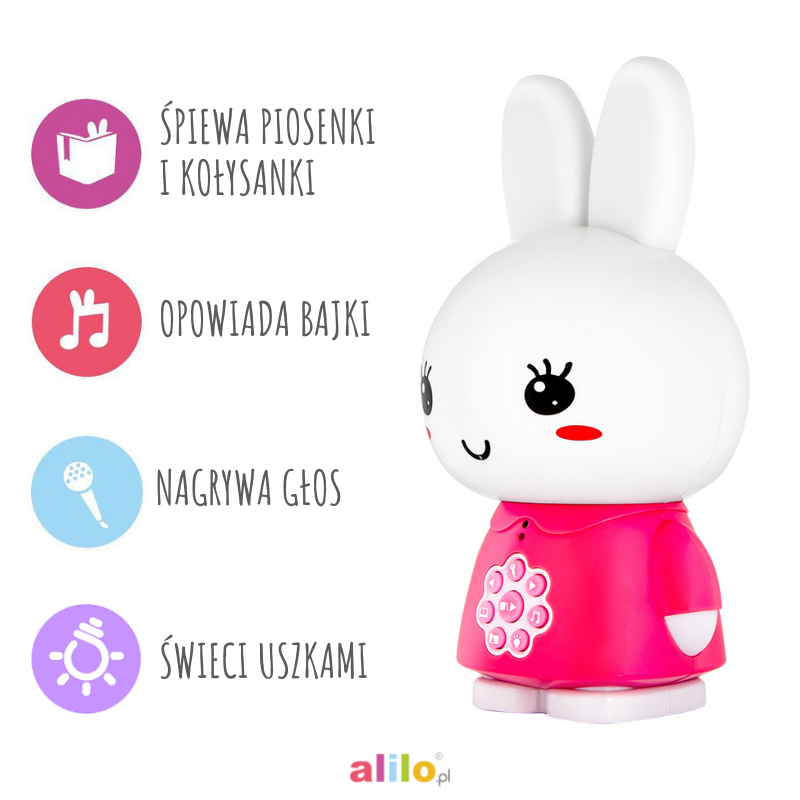 Alilo Honey Bunny G6 różowy