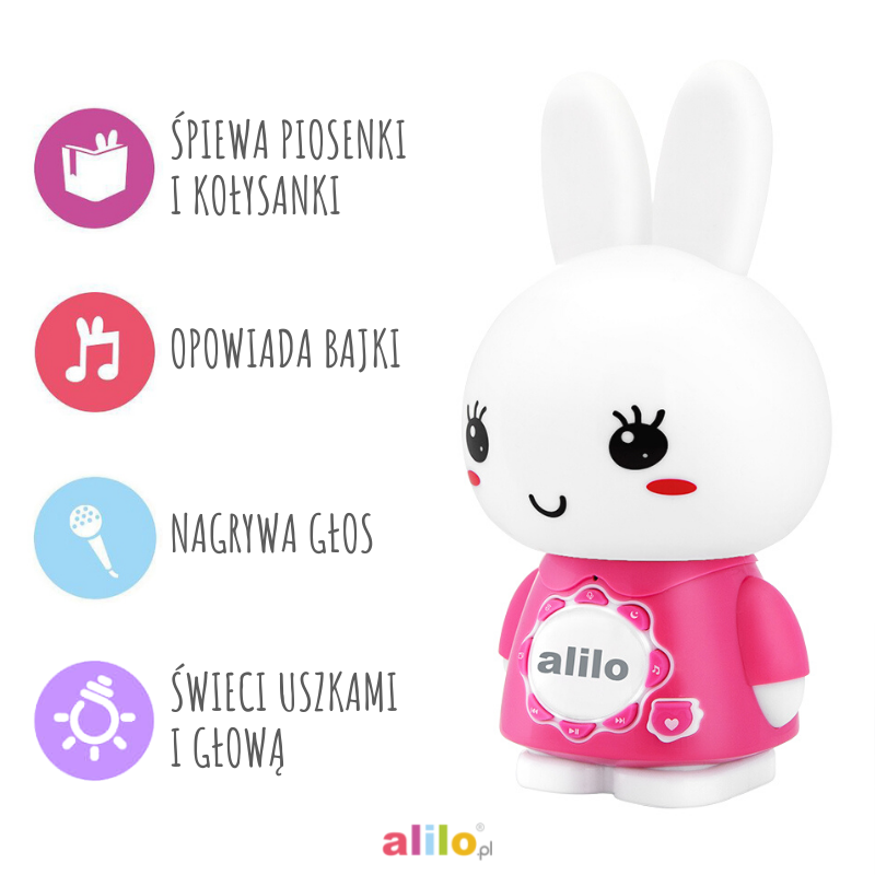 Alilo Big Bunny G7C różowy