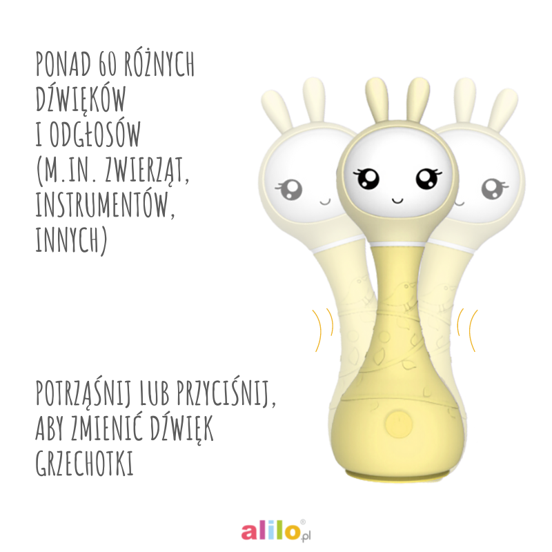 Alilo Smarty Bunny żółty