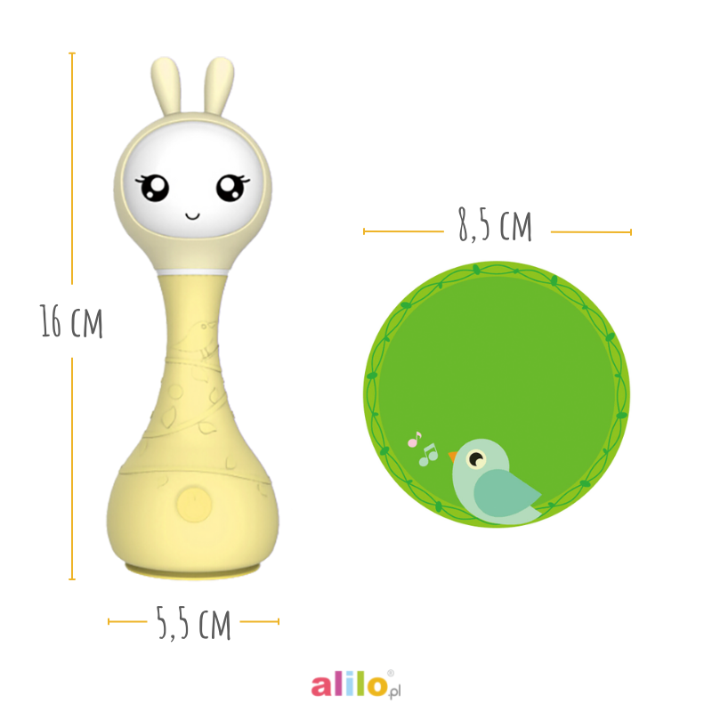 Alilo Smarty Bunny żółty