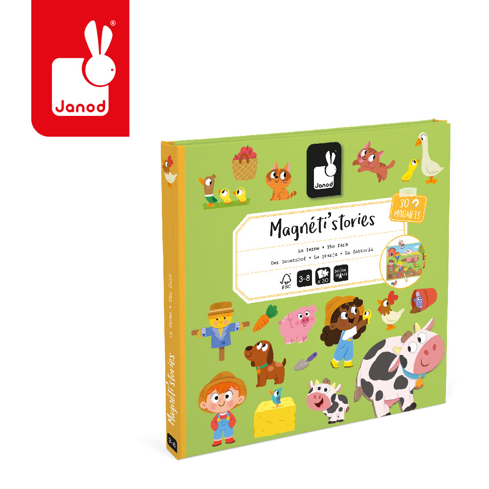 Magnetyczna układanka Farma Janod
