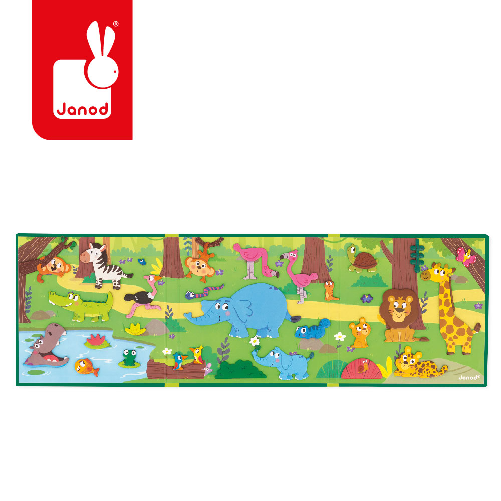 Magnetyczna układanka Afrykańskie Zwierzęta Janod Magneti'stories
