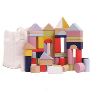 Klocki drewniane w siatce - 60 sztuk Le Toy Van