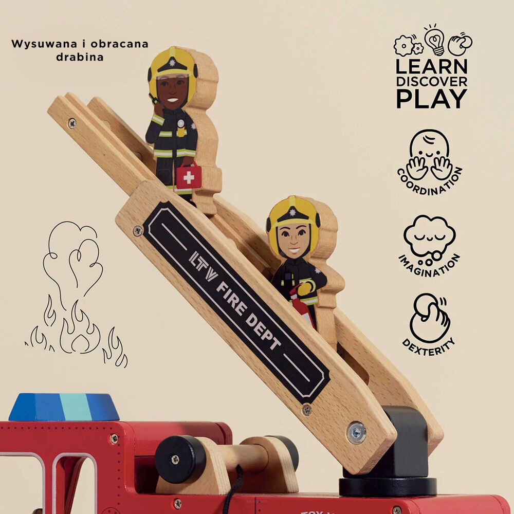 Drewniany wóz strażacki Le Toy Van