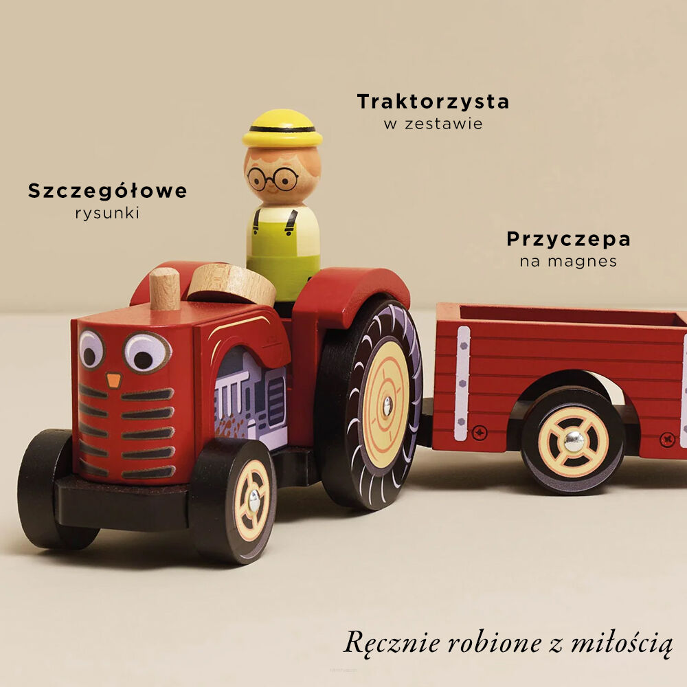 czerwony traktor le toy van