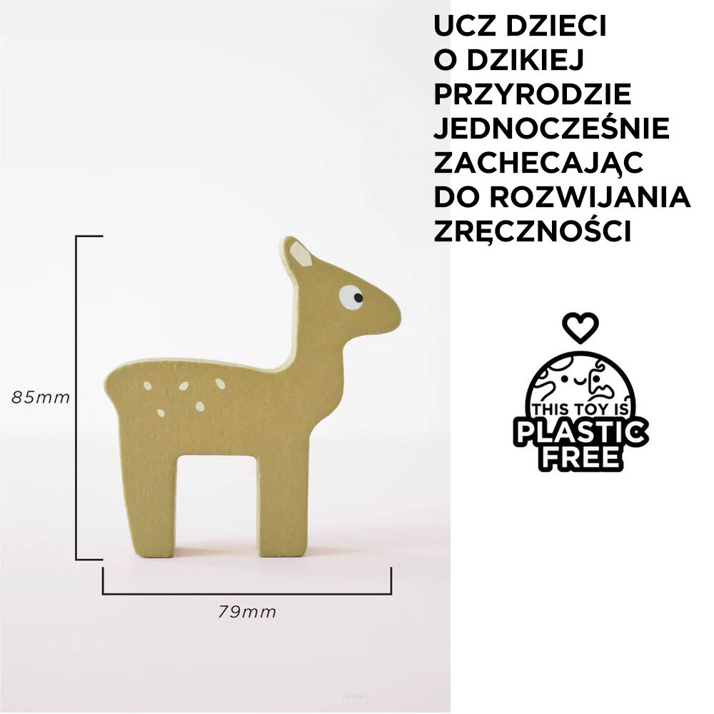 drewniane figurki leśne zwierzęta le toy van