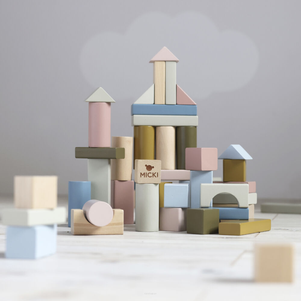 drewniane klocki micki
