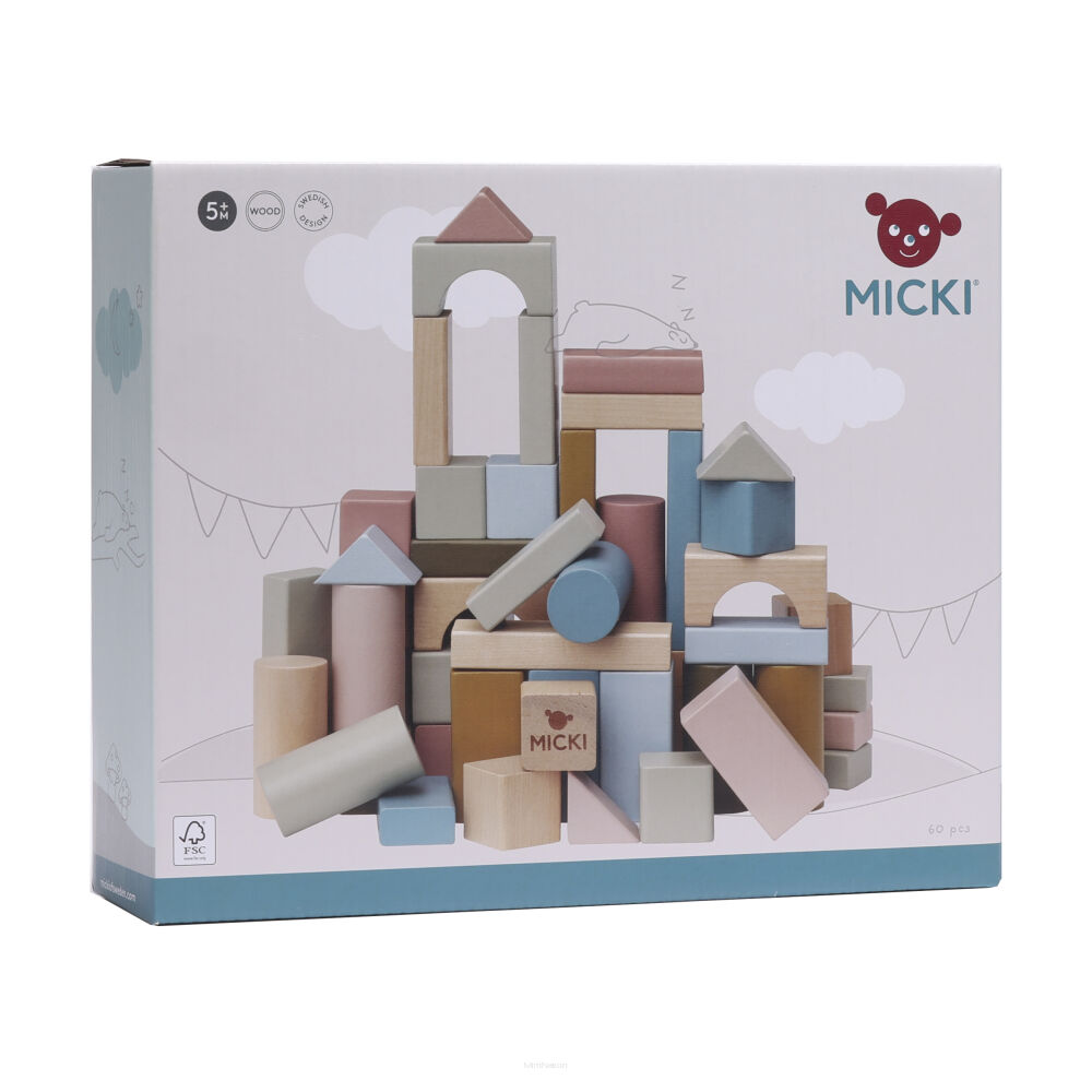 drewniane klocki micki