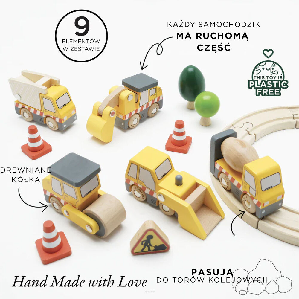 Drewniane samochody budowlane Le Toy Van