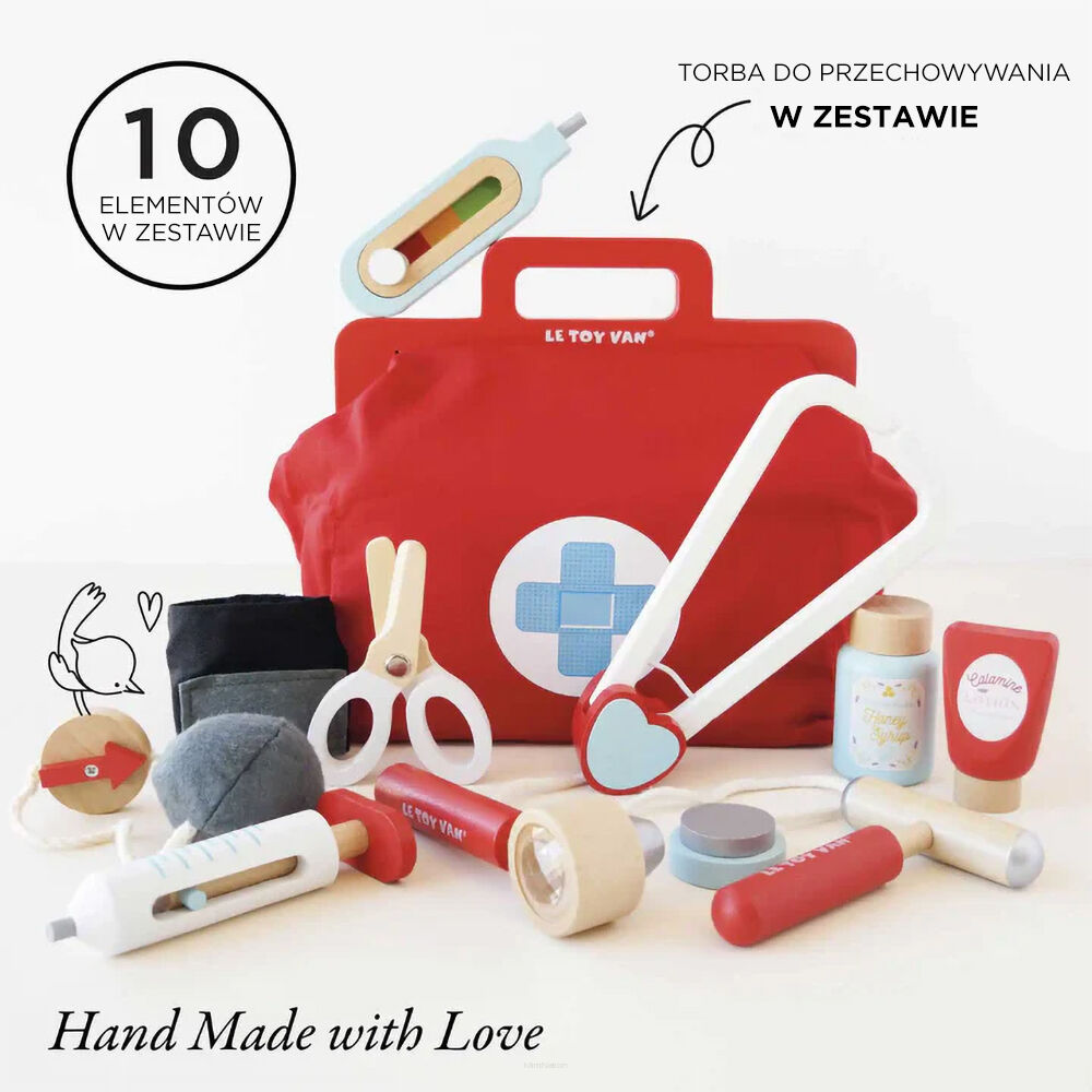 Drewiany zestaw lekarza Le Toy Van
