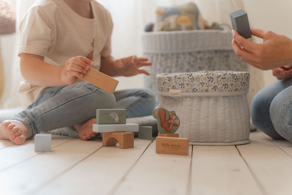 Drewniane klocki Forest Friends od Little Dutch