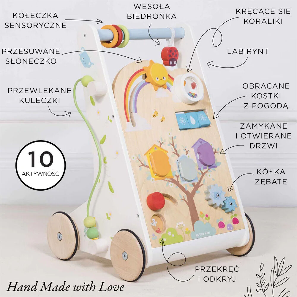 drewniany pchacz le toy van