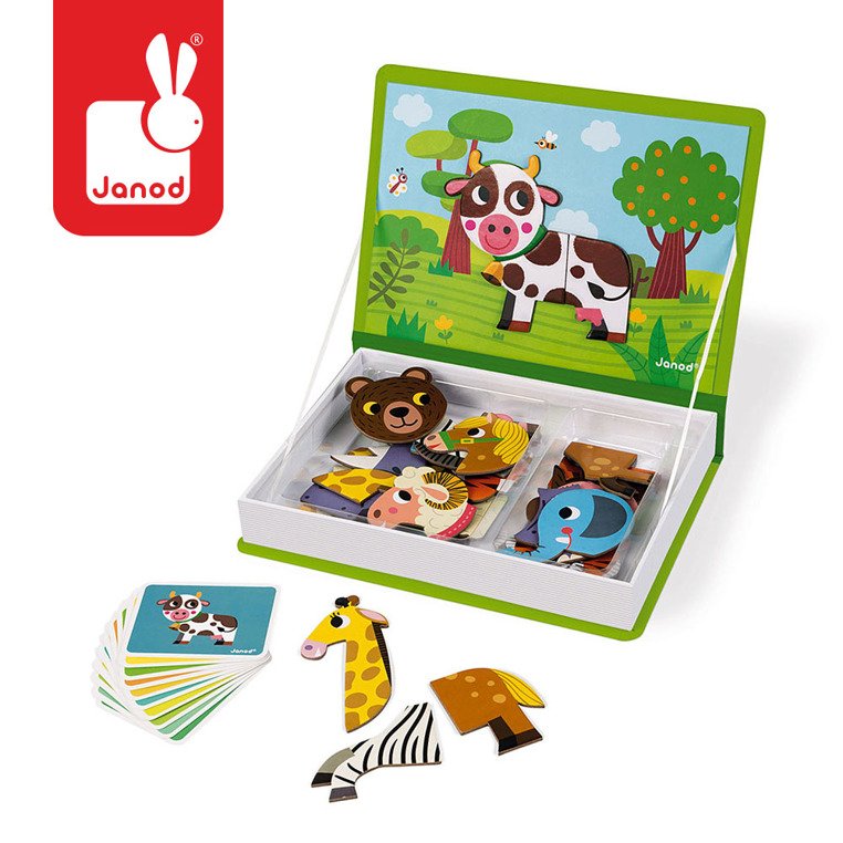 Magnetyczna układanka Zwierzęta Magnetibook Janod