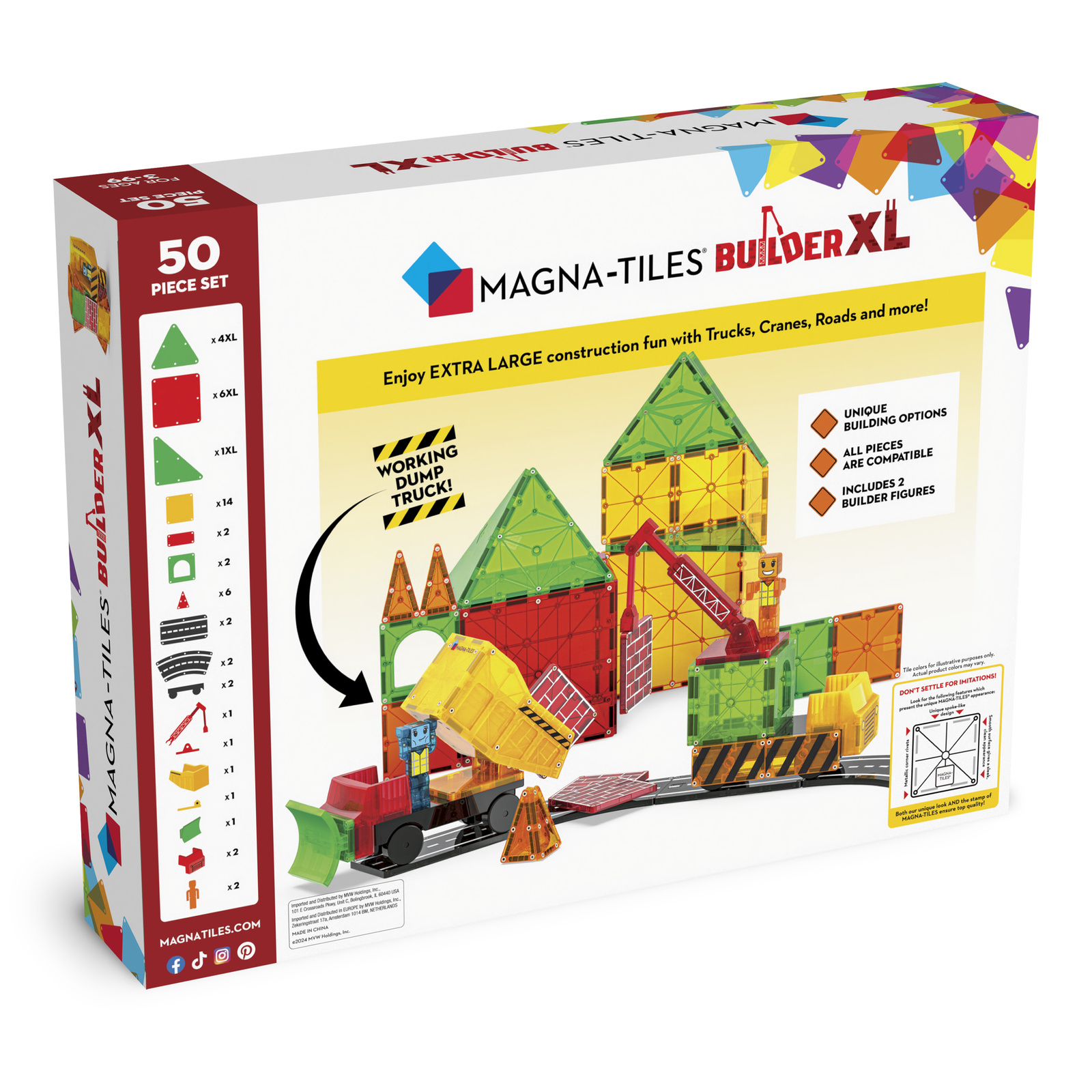 klocki magnetyczne pojazdy magna-tiles