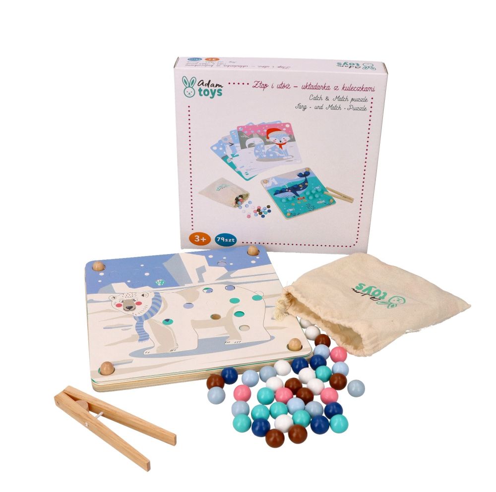 Układanka z kuleczkami Adam Toys