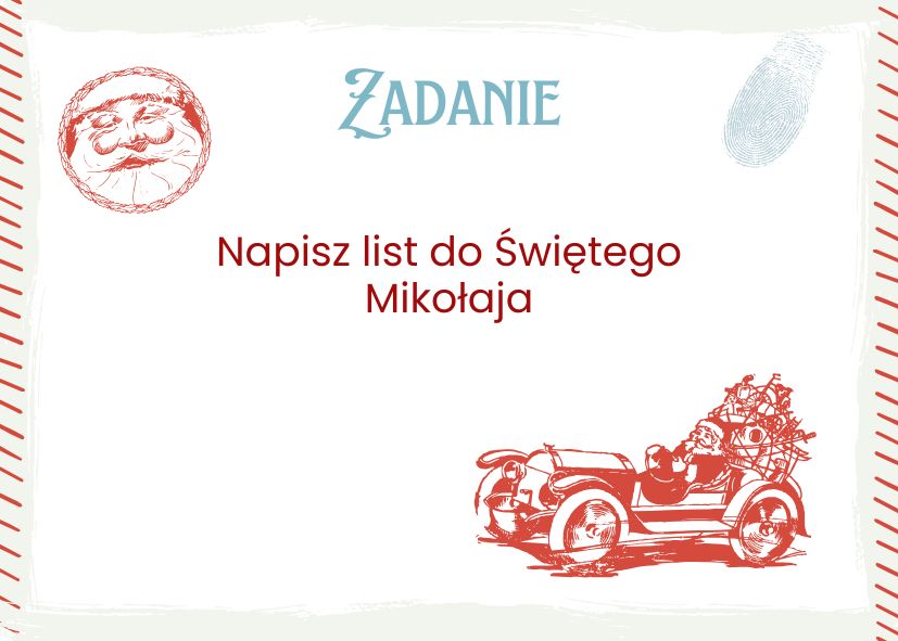 Kalendarz adwentowy z zadaniami dla dziecka