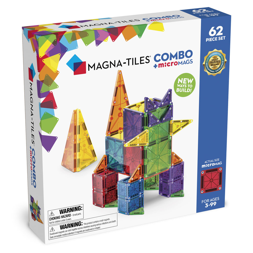 Klocki Magnetyczne COMBO microMAGS 62 el. Magna-Tiles