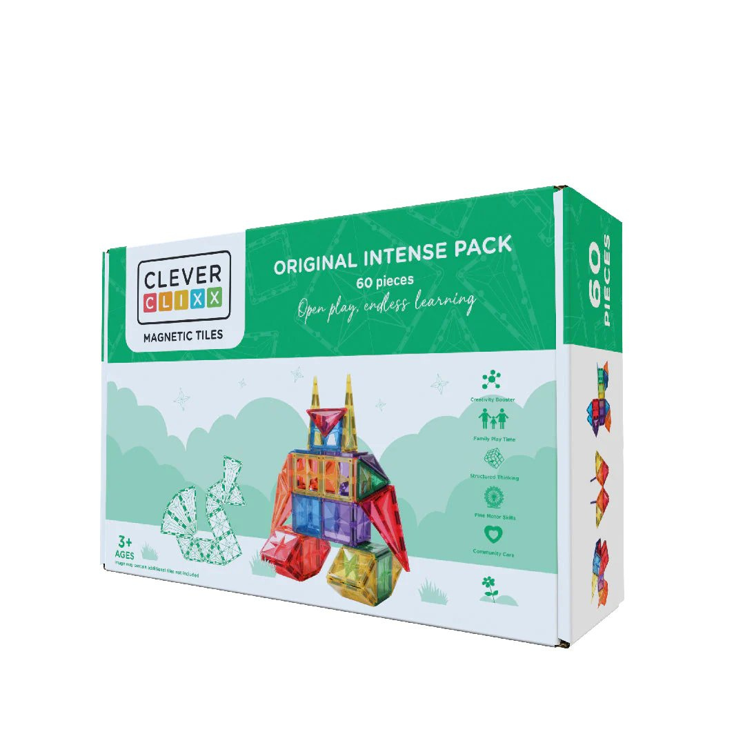 Cleverclixx Klocki magnetyczne Original Intense Pack 60 el.