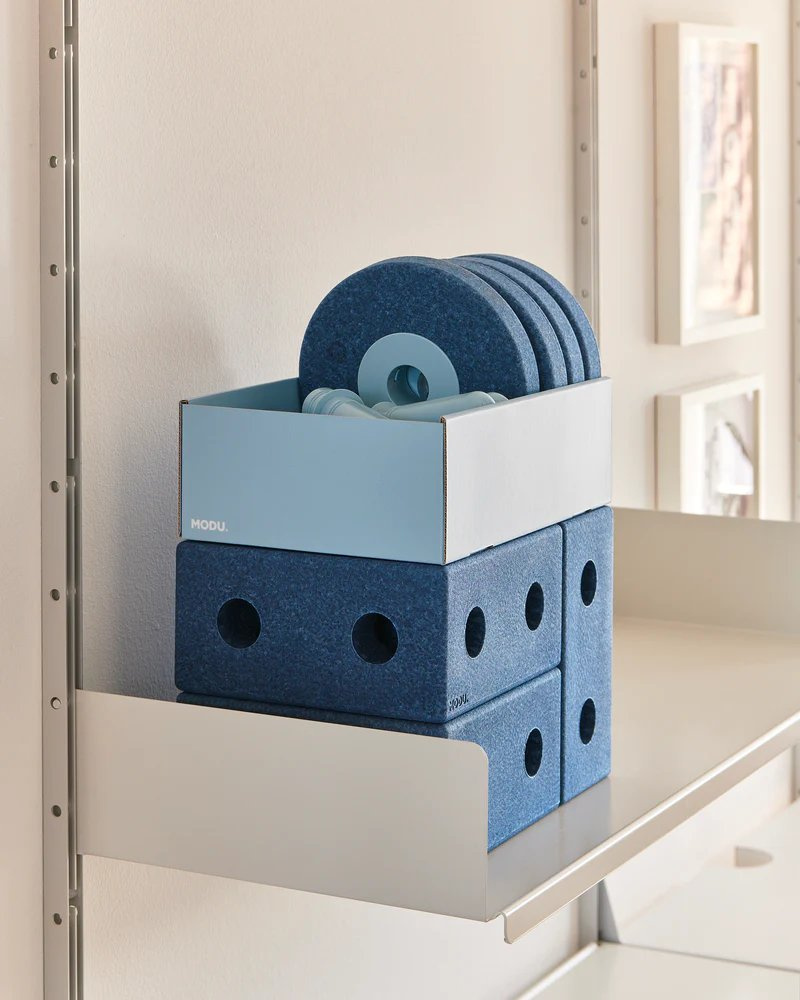 Klocki MODU Pchacz 3w1 niebieski