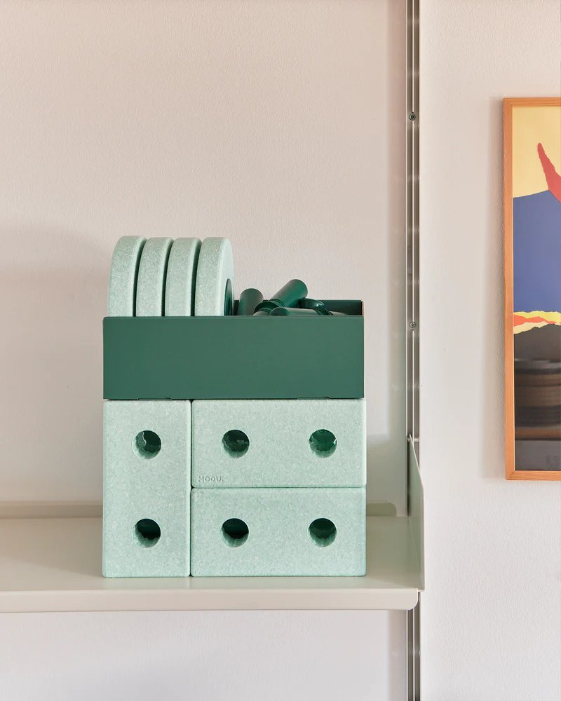 Klocki MODU Pchacz 3w1 miętowy