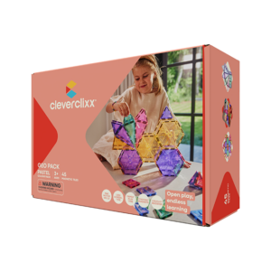 Cleverclixx Klocki magnetyczne Geo Pack Pastel