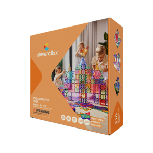 Cleverclixx - Klocki Magnetyczne Mega Creative Pack Pastel 210 el.
