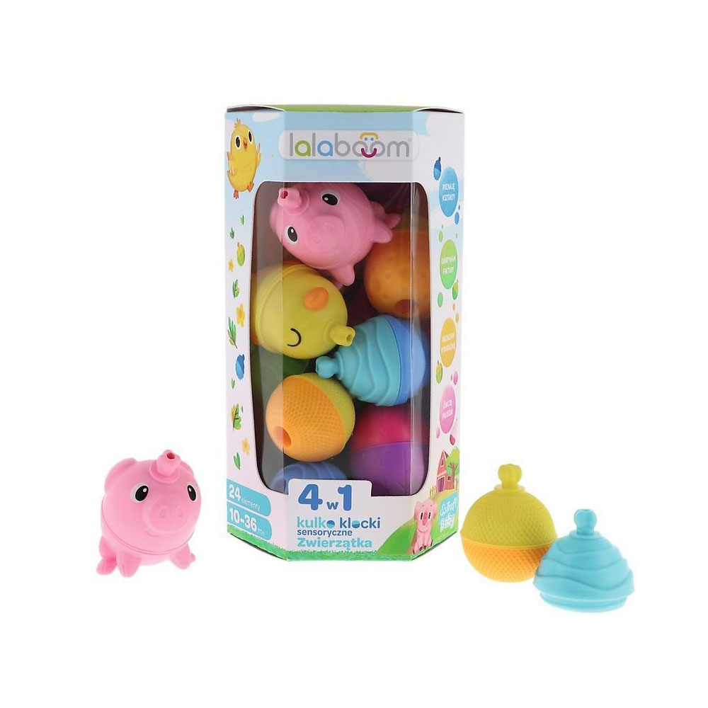 Kulko-klocki Lalaboom 24 el. Farma