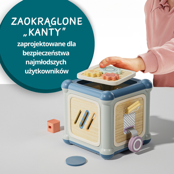 Kostka edukacyjna 10w1 Mistrz motoryki małej - 12 mies.+ Topbright - obrazek 3