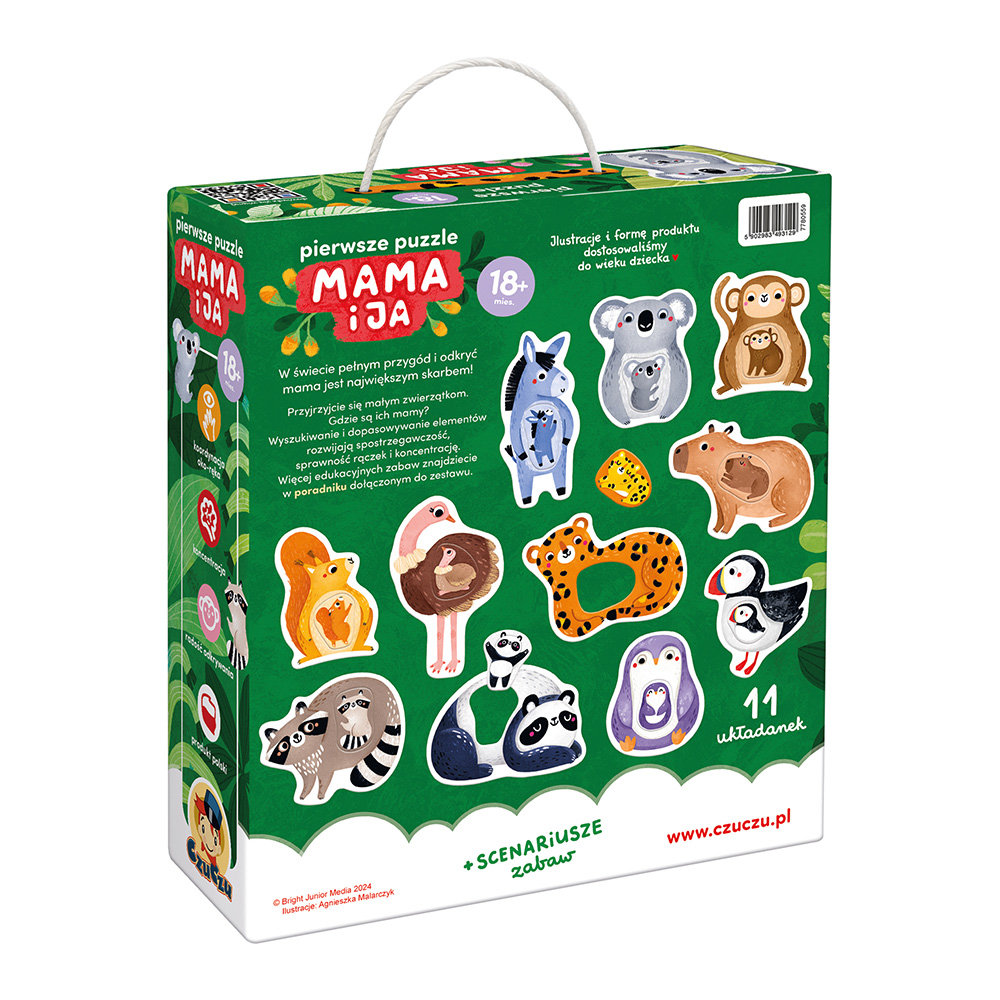Czuczu Pierwsze Puzzle Mama i Ja 18m+
