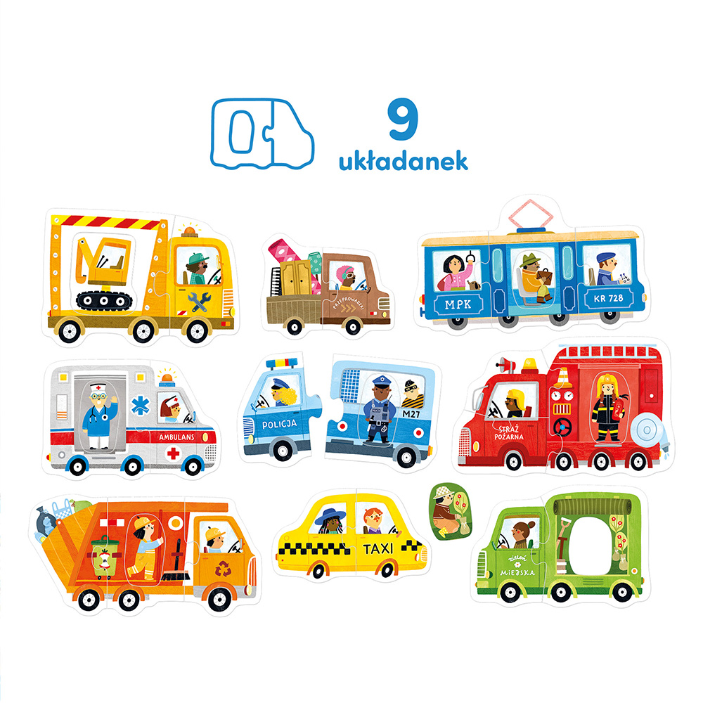 Czuczu Pierwsze Puzzle Pojazdy 2+