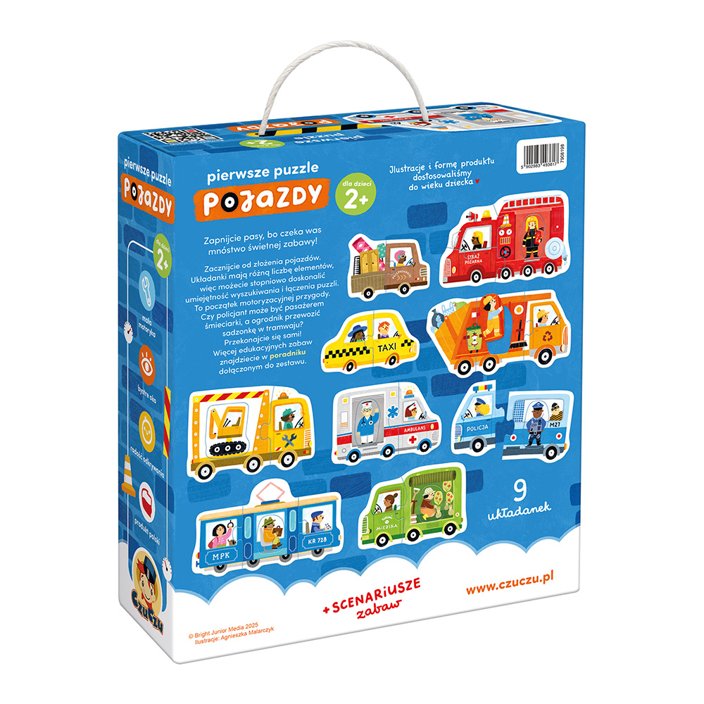 Czuczu Pierwsze Puzzle Pojazdy 2+