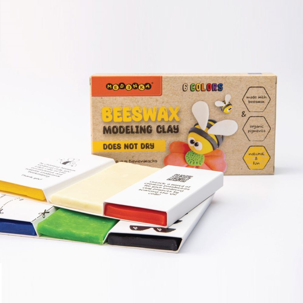 Naturalna modelina z woskiem pszczelim 6 szt. Medenka