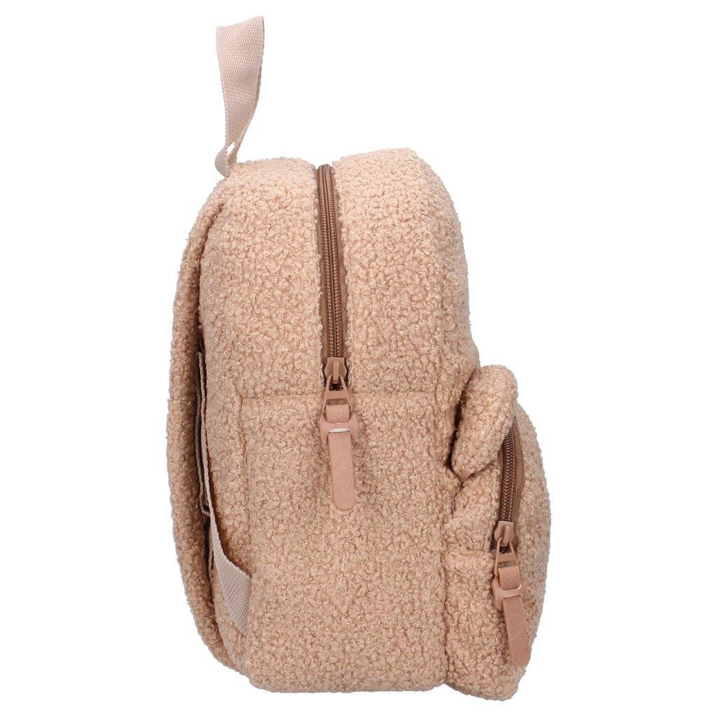 Pluszowy plecak z misiem – beżowy Kidzroom