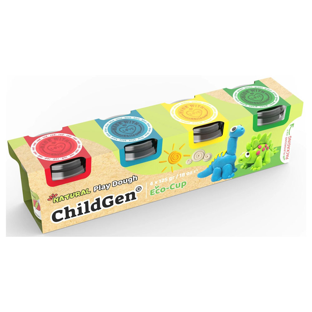 Naturalna ciastolina ChildGen zestaw 4 szt