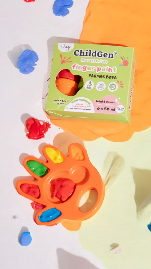 Farby do malowania palcami ChildGen