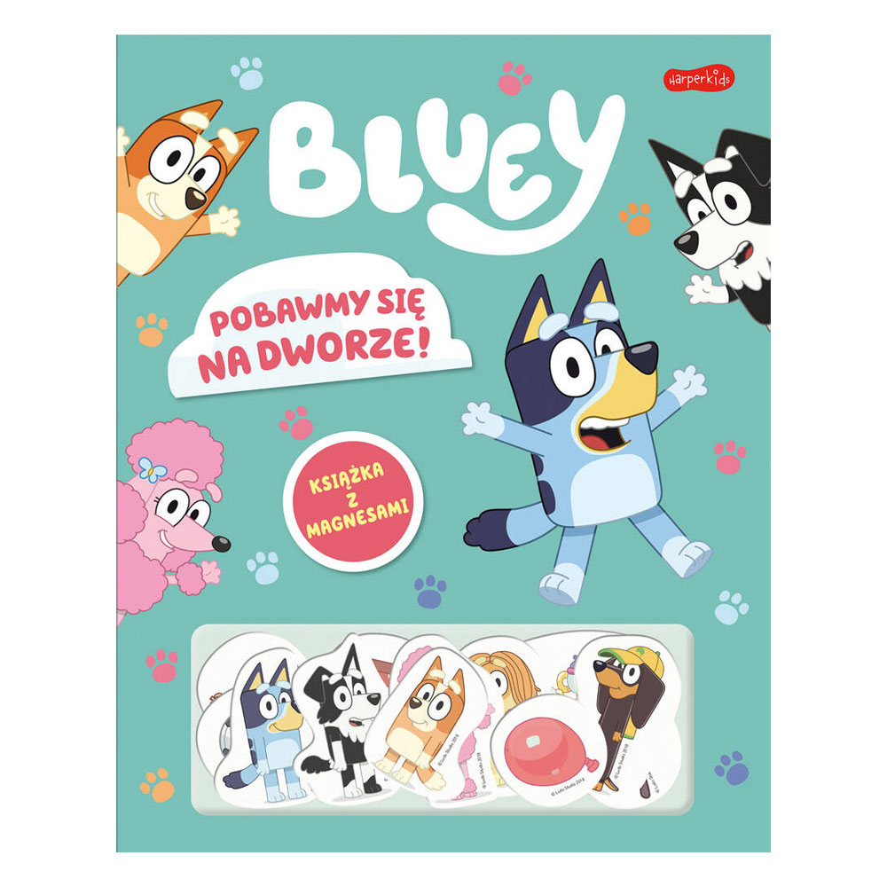 Książka z magnesami Bluey