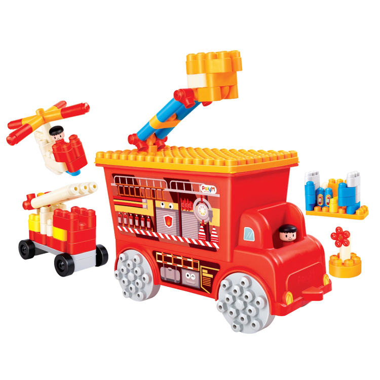 klocki konstrukcyjne PolyM straż pożarna