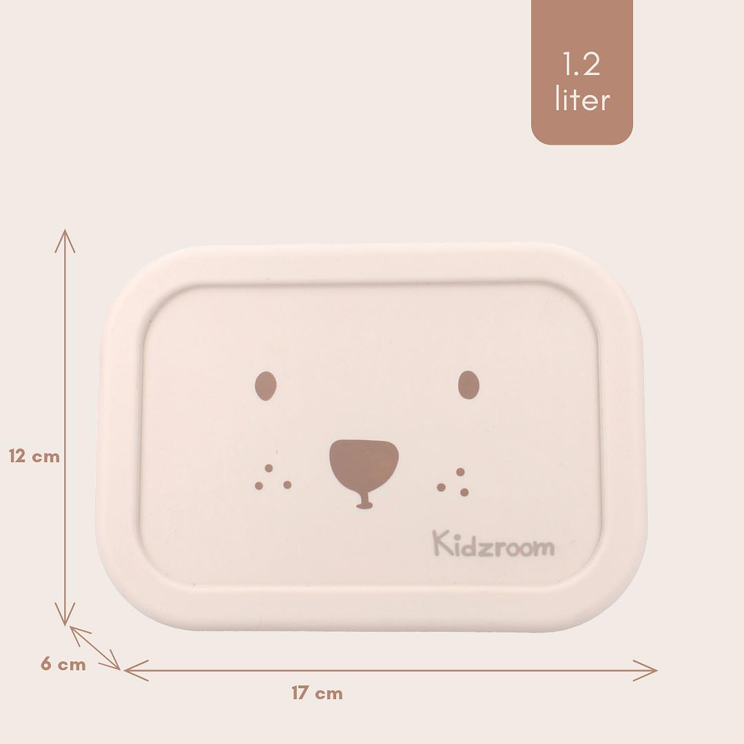 Lunchbox silikonowy Kidzroom z misiem
