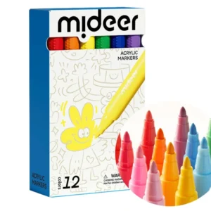 Markery akrylowe z okrągłą końcówką (6 kolorów)