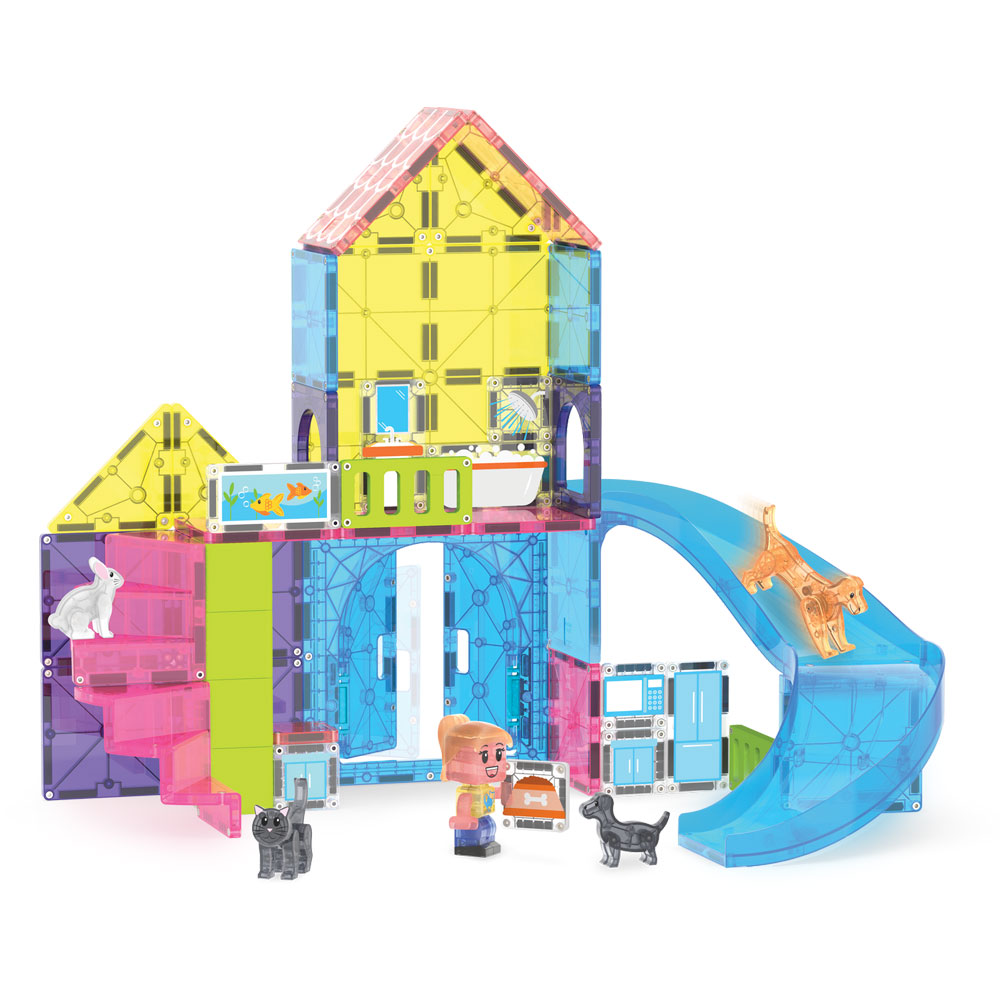 Klocki Magnetyczne Pet Playhouse 50 el. Magna-Tiles