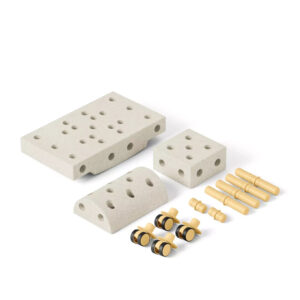 KLOCKI MODU Curiosity set 14 el. beżowy