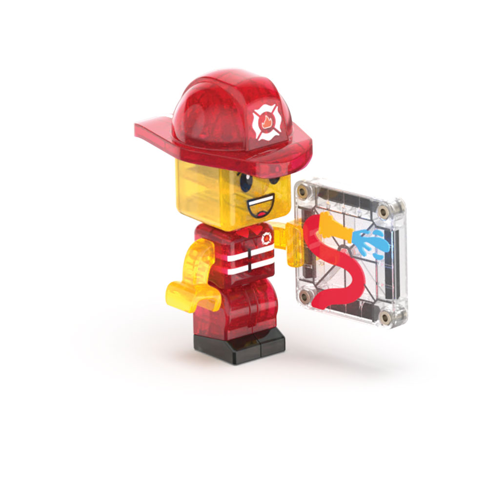 Klocki Magnetyczne Remiza Strażacka 50 el. Magna-Tiles