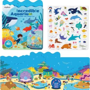 Zestaw wielorazowych żelowych naklejek – Akwarium Mideer