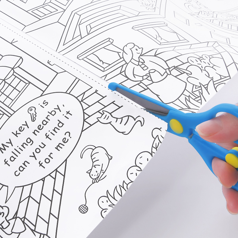 Kolorowanka w rolce - miasto (10m)